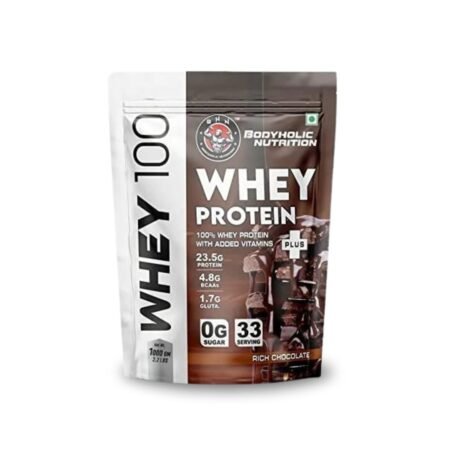 Bodyholic Nutrition Chocolate/Vanilla Flavour Whey Protein (1KG)